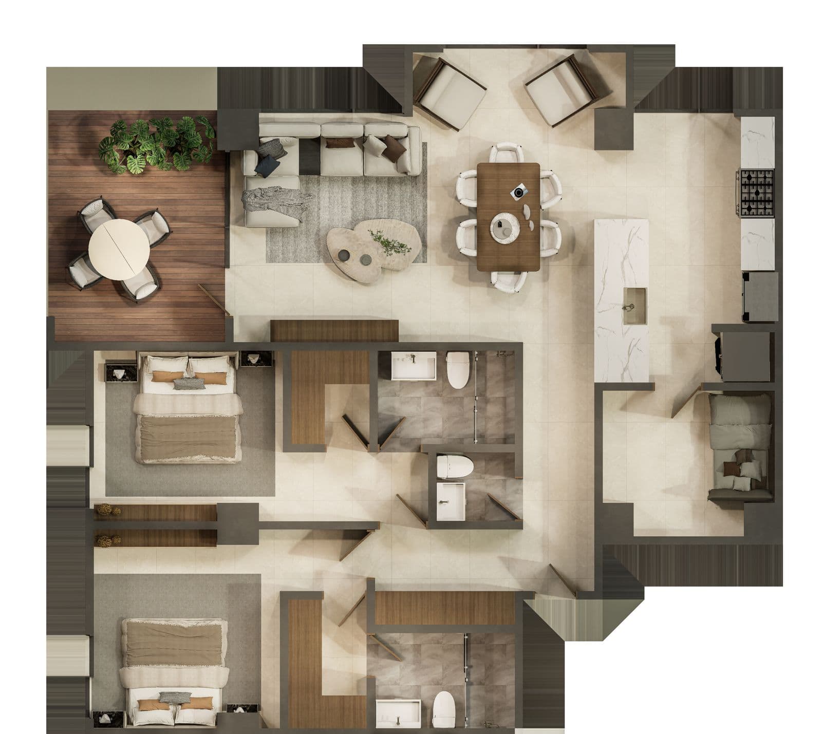 Planta renderizada